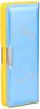 Kutsuwa Snoopy Pencil Case with Sharpening, 2-Door, Light Blue and Yellow, 602SQ
