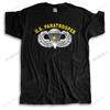 Unisex Oneck Tshirt Fashion Brand Tshirt Black New 82nd Airborne Division Combat Jump Wings Us Paratrooper Cotton Unisex Teeshirt