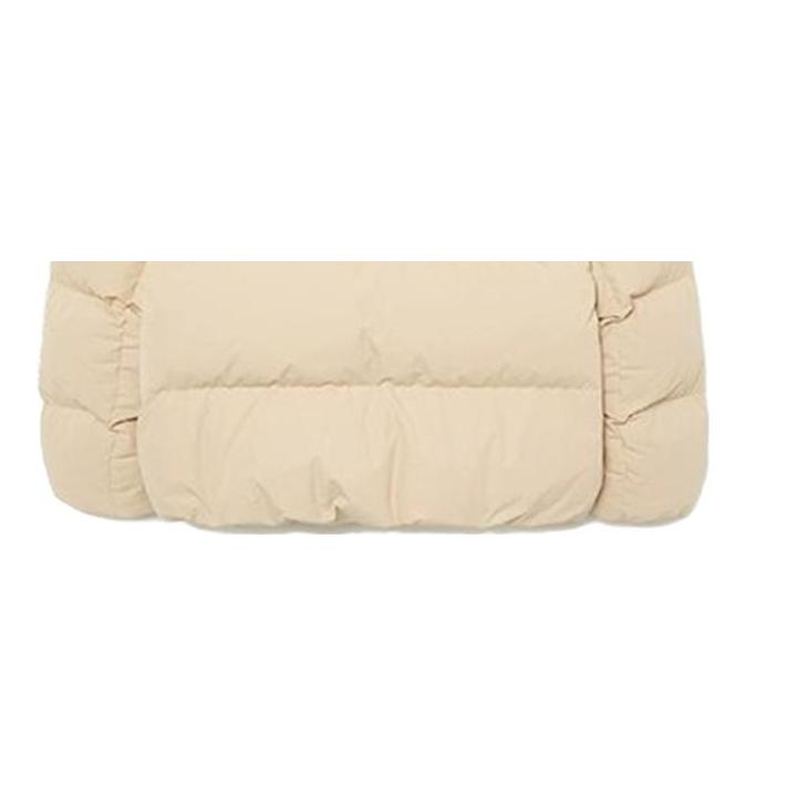 New MLB Down Jacket Unisex Linen Beige Yellow 3ADJB0336-43BGM