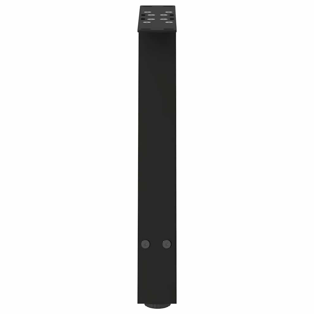 Vidaxl Nogi Do Stolika Kawowego, 2 Szt., Czarne, 50X(42-43) Cm, Stal