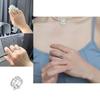 Korean Minimalist Geometric Adjustable Open Ring For Women Stylish High End Fashion Jewelry