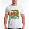 Pond Popart Tshirt Summer Casual Cotton Tee Oversized Streetwear Tops Vintage Graphic Print Loose Fit Short Sleeve