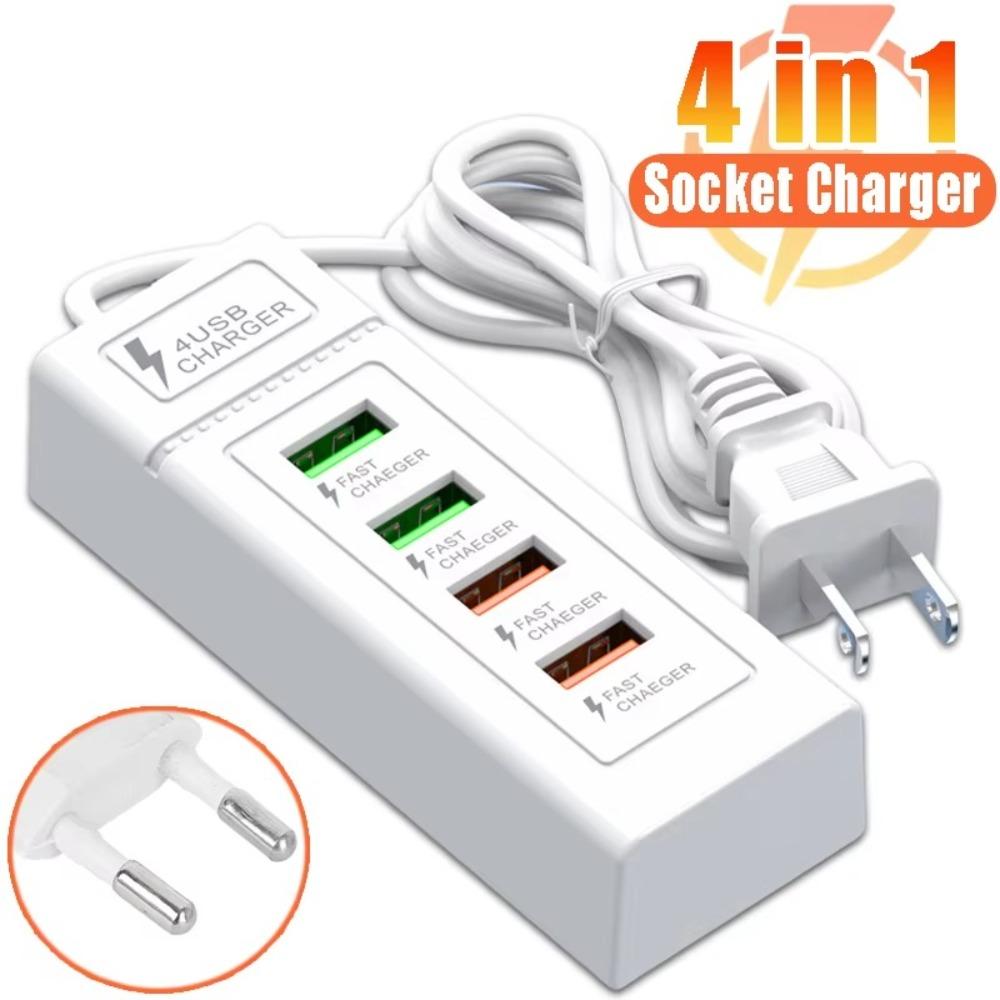 USB 3.0 Charging Electrical Socket Fast Charging Extension Cable Socket Universal Charger Station