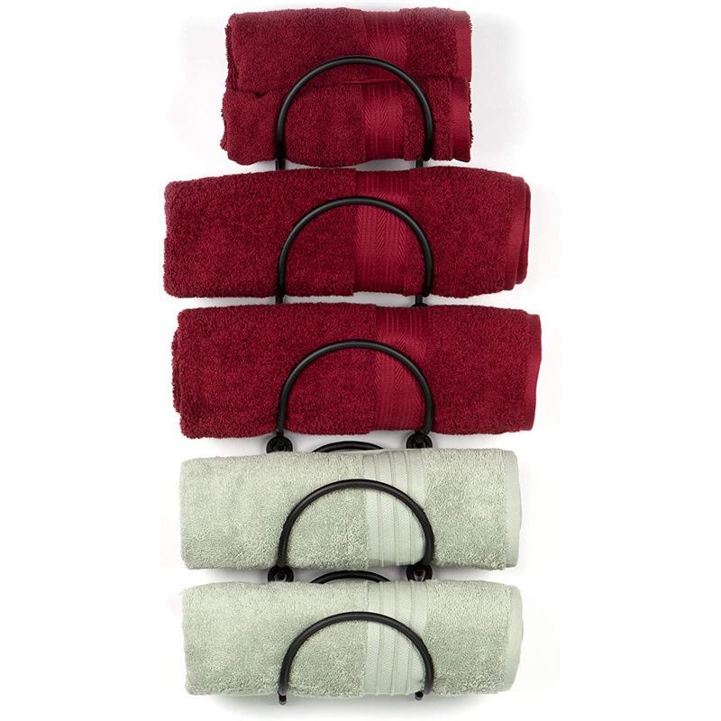 Rotweinregal & Handtuchhalter - Eisen, Bohrlos, Mehrschichtige Aufbewahrung für das Badezimmer
