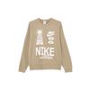 Nike Sweatshirts Men's Khaki Crew Neck Moderate Regular DQ4170-247