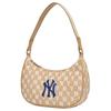 New MLB Monogram Collection Artificial Leather Polyester Shoulder Bag, Pochette, Shoulder Bag Women's Cream Latte 3ABQS012N-50BGD