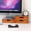 Vintage Wood Drawer Organizer - Multi-Layer Desktop Storage for Makeup/Jewelry, Rustic Bedroom & Bathroom Decor Stackable Design