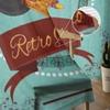 Retro Music Poster With Vinyl Gramophone Chiffon Sheer Curtains for Living Room Bedroom Window Curtain Voiles Tulle Cortinas