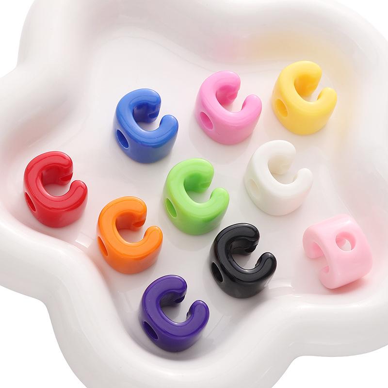 Acrylic Large Hole Letter Beads (10 pcs) – DIY Bracelet Accessories