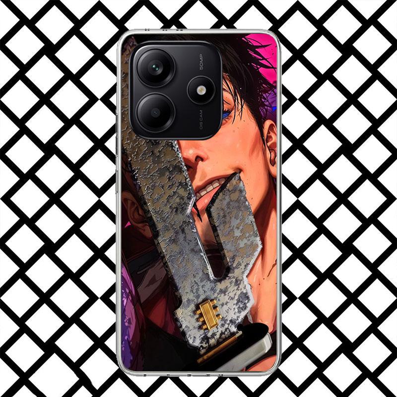 Kaisen J-Jujutsu Fushiguro Toji Phone Case for Xiaomi Redmi Note 15 14 14S 13 12 12S 11 Pro Plus 11E 11T 11S 10S 5G Soft Cover F
