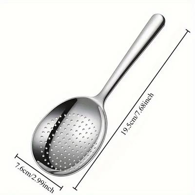 Stainless Steel Non-stick Kitchen Rice Spoon, Leaky Spoon, Thickened, Non-stick Kitchen Rice Spoon, 2-piece Set