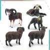 Farm Black Sheep Goat Lamb Collectible Pvc Sheep Lamb Set For Childrens Preschool Educational Use