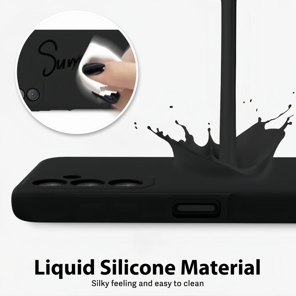 Noble Fashion Solid Colour Shockproof Protective Liquid Silicone Case For Samsung Galaxy A15 4G/5G