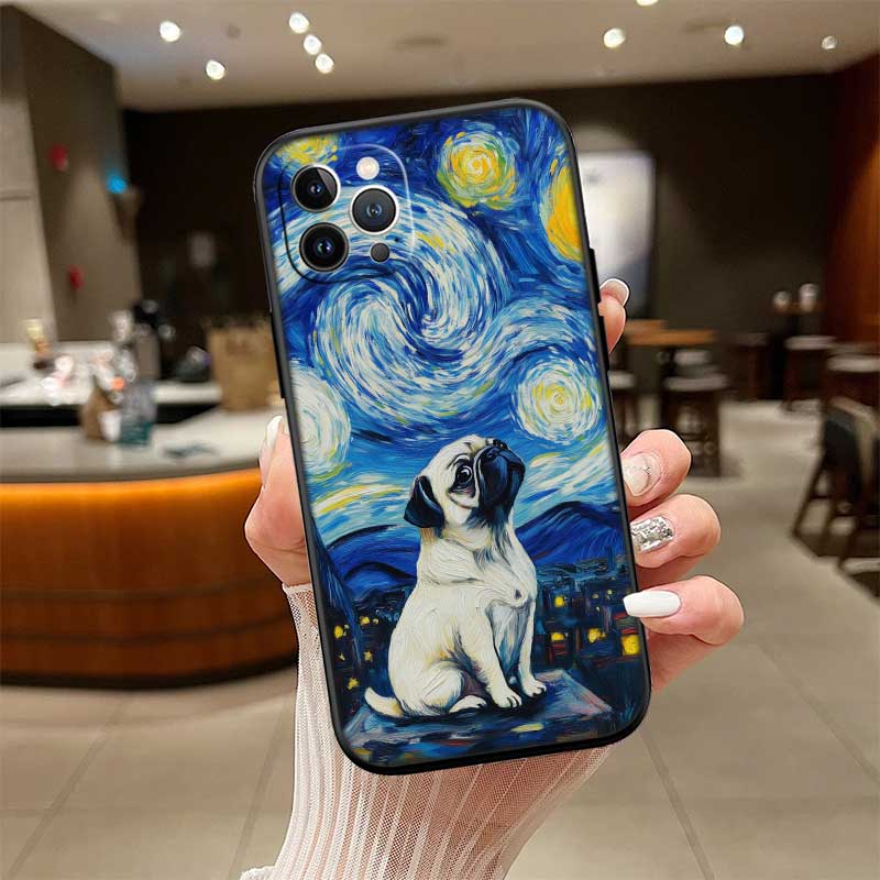 Cute Pug Dog New High-End Shell Phone Case for OPPO A3 Pro A72 A74 A76 A77 A77S A78 A79 A94 A95 A18 A40M A58