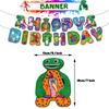 Banban Garden Party Decorations Include A Cake Figurine, Banner, And Balloons