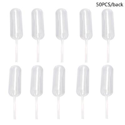 50 szt. Mini 4 ml plastikowe pipety do wyciskania, kroplomierze, jednorazowe pipety