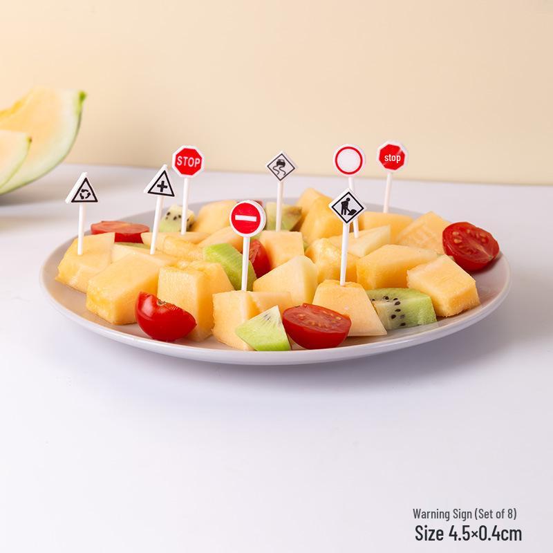 

Japanese Mini Cartoon Animal Bento Picks - Children s Halloween Fruit Forks & Traffic Signs Decor.