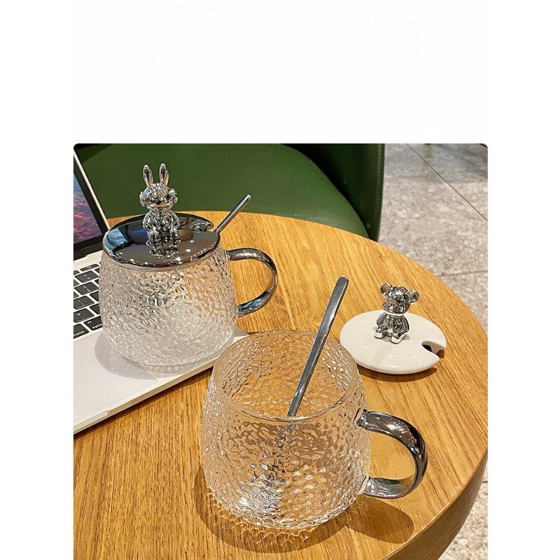 Skleněné hrnky pro dívky s vysoce hodnotnými hrnky na vodu pro žáruvzdorné hrnky s víčky pro páry