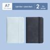 A7 Mini Pocket Notebook with Thick Leather Cover - Retro and Simple Design