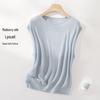 IHIMI Women's Silk-Blend Tencel Sleeveless Knit Top
