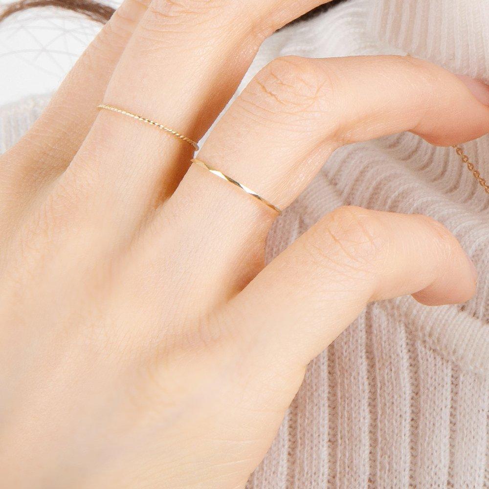 14K Shine Skinny Ring