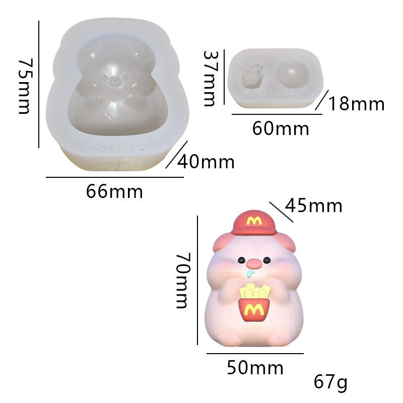 Bär Waffel Backform - Kleine Tier Serie für DIY Mousse & Castella