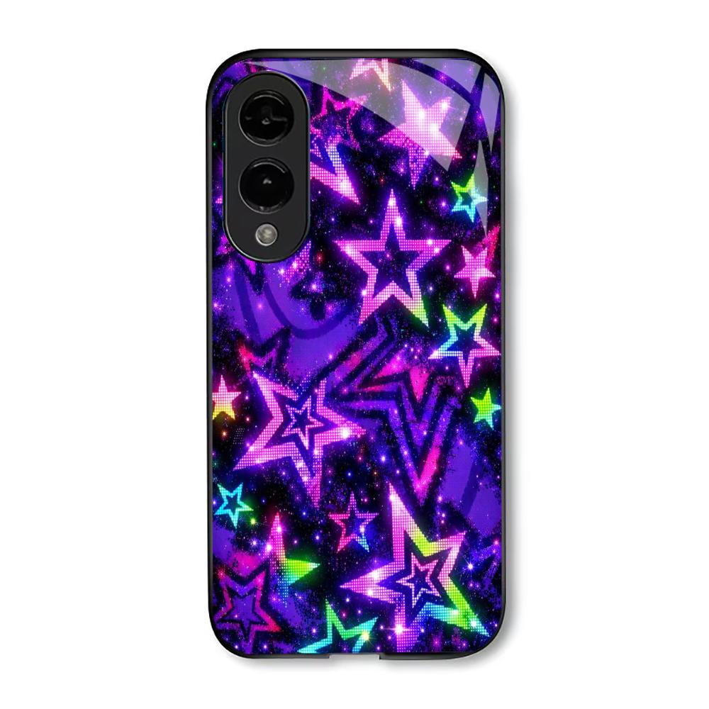 Sterne Exquisite Atmosphäre Hochwertige Handyhülle Glas TPU Handyhülle für Samsung Galaxy S26 S25 S24 S23 S22 S21 FE, Ultra, Plus