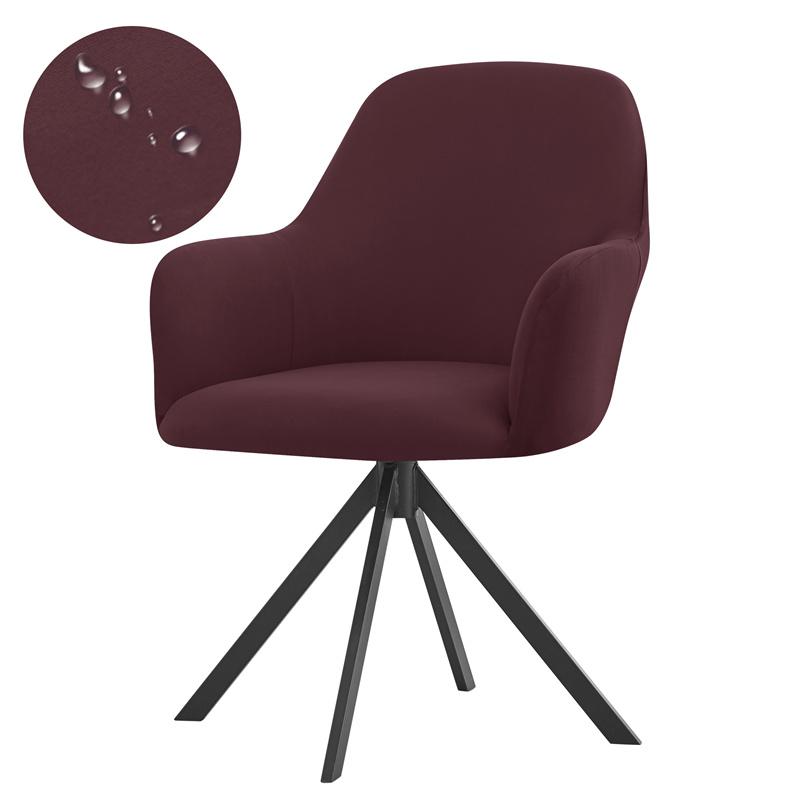 

Nordic Style High Arm Chair Cover Elastic Dining Chairs Slipcovers Solid Color Armchair Protective Case for Party Hotel Wedding 1 Piece