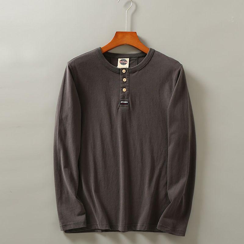 Export to Japan Foreign Trade Tail Order Retro Long-Sleeved T-shirt