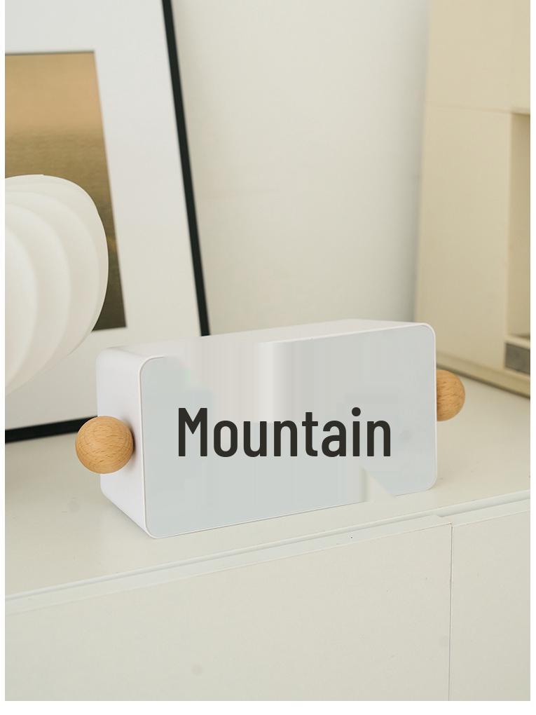 Nordic Style Retro Flip Clock: Automatic Page Turn, Ideal for Desk or Bedside in Living Room, Bedroom, or Study. Simple and Creative Design.