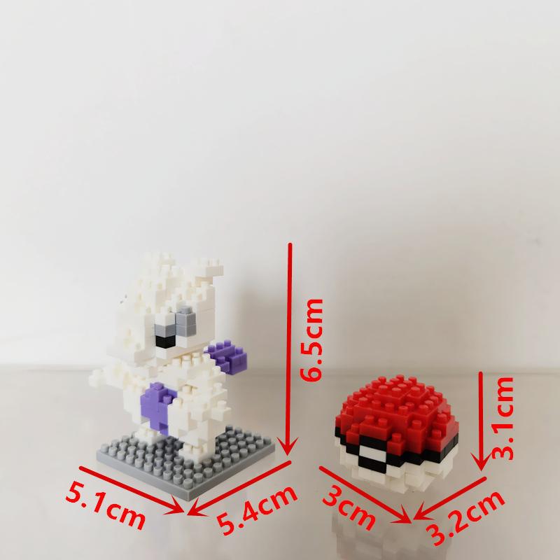 Anime Pokémon Building Blocks Assembly Anime Charizard Doll Blastoise Bulbasaur Gengar Bricks Figures Toy for Kid Gift