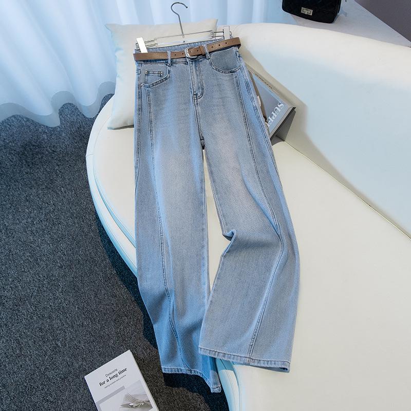 Damenjeans mit hohem Bund und weitem Bein - Herbst 2025 Lässiger, schlankmachender Stil