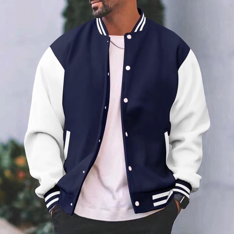 Herren Modische Vielseitige Baseballjacke für den Herbst