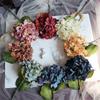 1 Bundle Wedding Decor Artificial Flowers Autumn Silk Hydrangea Vase for Christmas Home Decorative Bridal Bouquet Wall Set Cheap