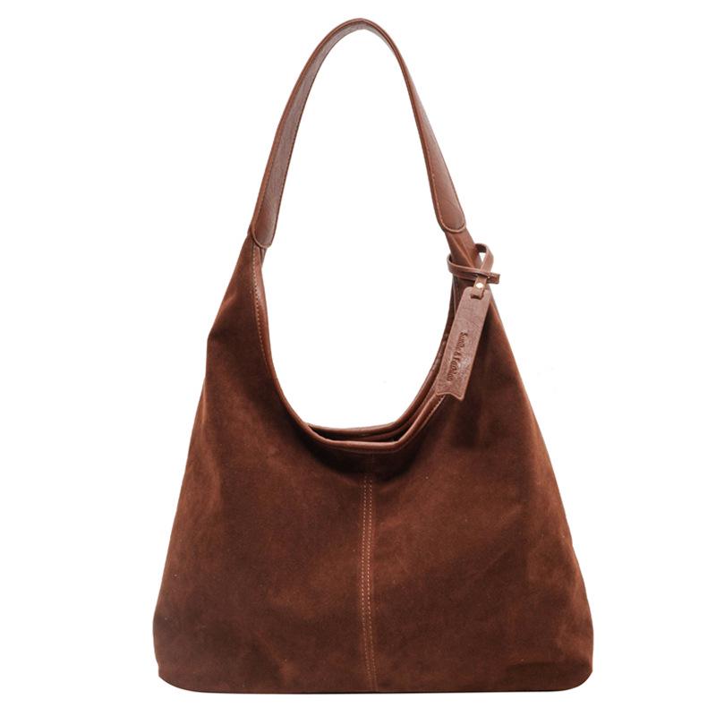 Geantă Tote de Umăr Retro Mată de Mare Capacitate pentru Femei - Moda Toamnă 2023