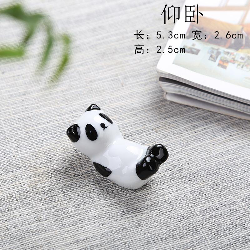 1Pcs Cute Panda Pillow Chopsticks Holder Japanese Ceramic Chopstick Ceramic Home Decor Spoon Holder Tableware Kitchen Tools