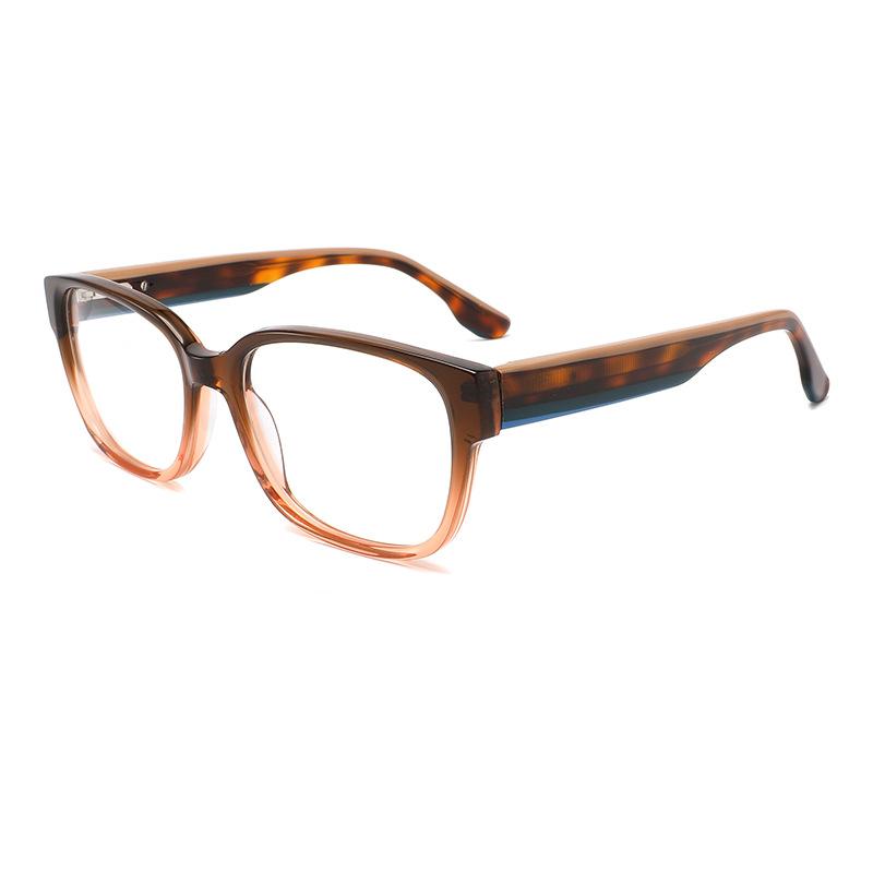 

2026 Fashion High-end Acetate Splicing Glasses Frame Men Optical Prescription Eyeglass Women Myopia Reading Large Frame Eyewear