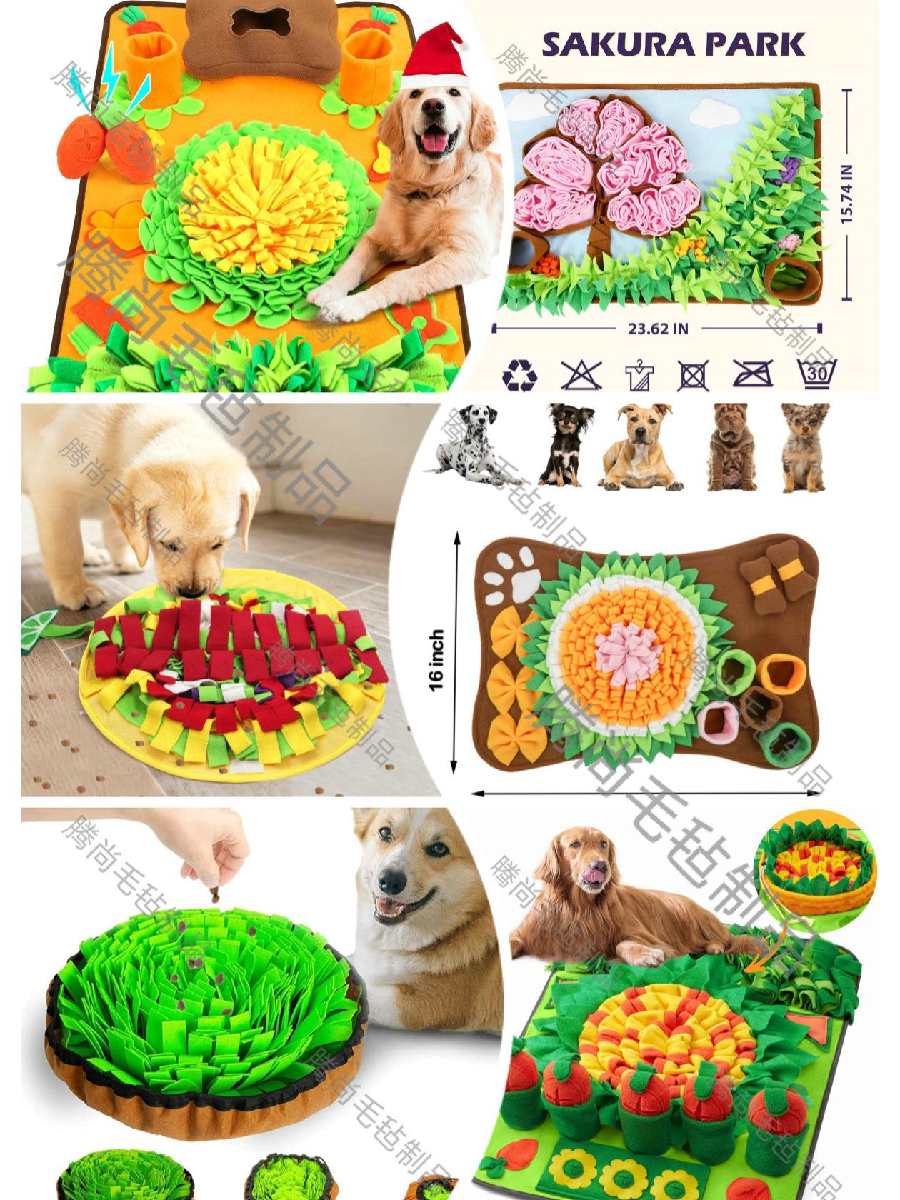 

Настраиваемый коврик для вынюхивания и лежанка для кошек и собак 1x1 cm разноцветный