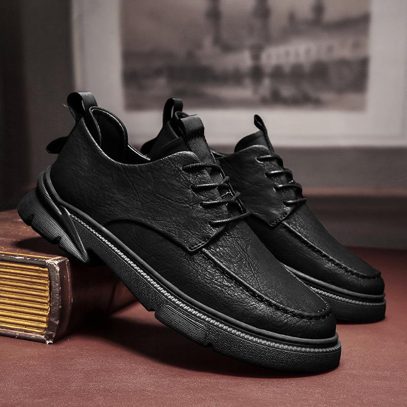 Мужская обувь Модные низкие туфли Осенние новые тенденции британского стиля Мужская — фото 3