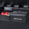 AMG Car Badge Stickers Leather Storage Box Foldable Storage Organizer Accessories  For Mercedes Benz A B C E G CLA W203 W204C260