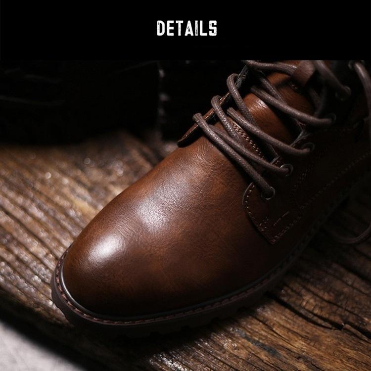 Ankle Boots Men Motorcycle Boots Footwear