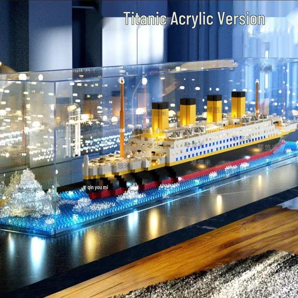 Nezha Model výletní lodi Titanic: Mikrostavební bloky s vysokou obtížností, kompatibilní s Lego