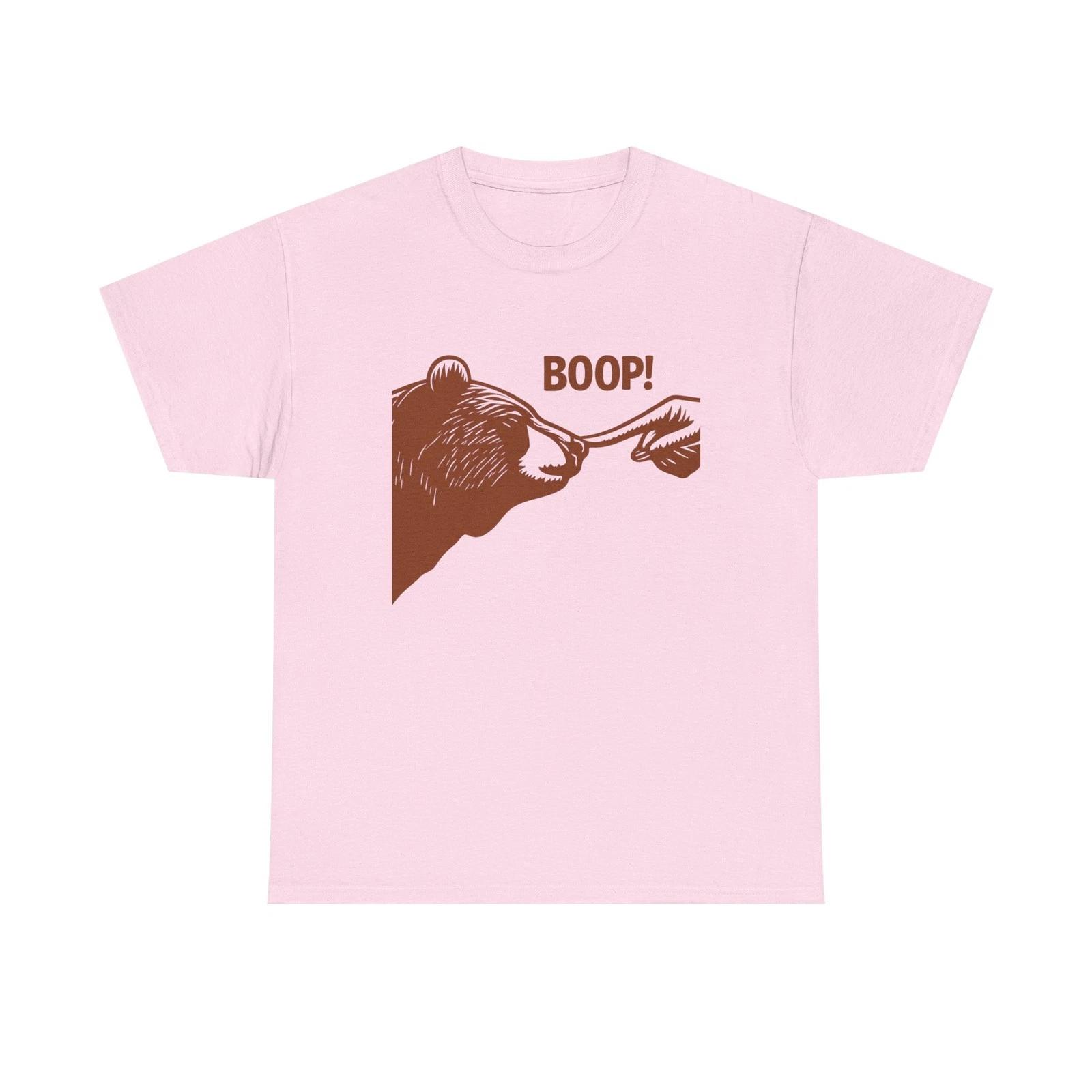 Boop Bear Unisex Heavy Cotton Tee, Funny T-Shirt Gift, Animal Lover [...] 2XL