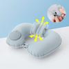Stowable Neck Pillows with High Back Support Inflatable Travel Pillow Inflatable U-shaped Pillow