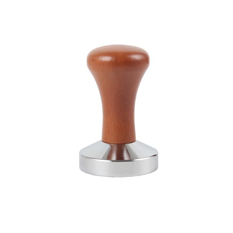Wooden Handle Coffee Tamper & 51/58mm Metal Coffee Powder Distributor