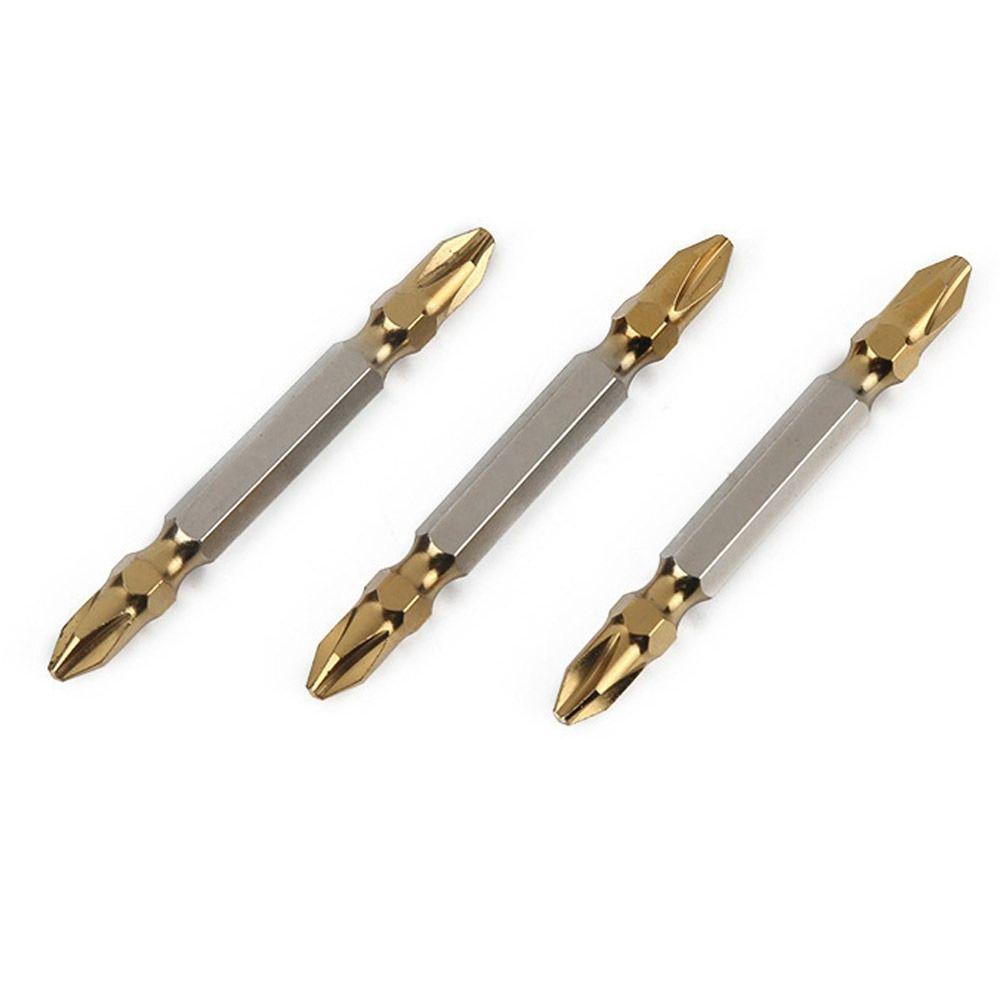 Durable High Hardness Double Headed Strong Magnetic Titanium Coated Hand Tools Screwdriver Bits