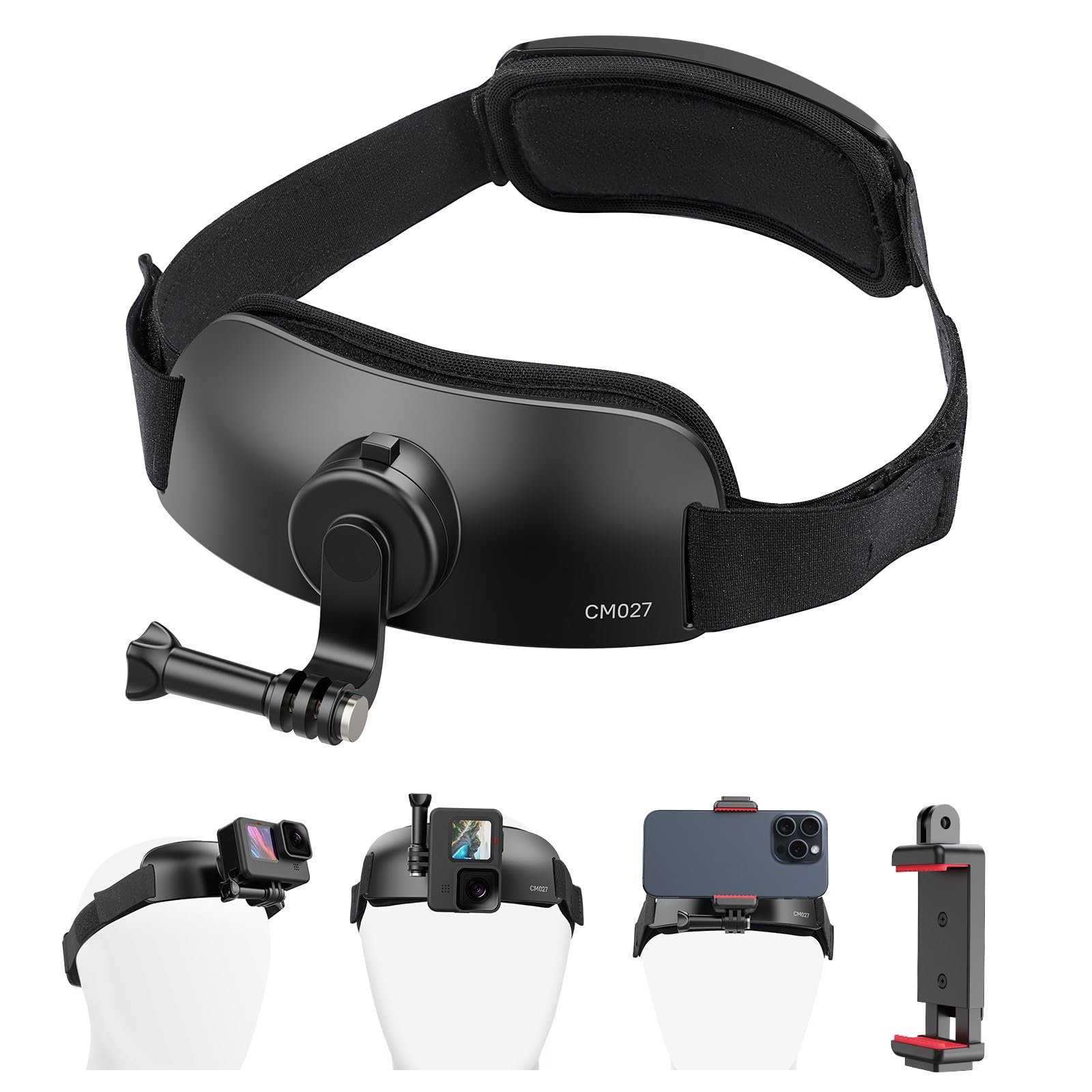 

Ремень для головы Ulanzi, фиксация головы, экшн-камера GoPro, камера, в комплект входит смартфон, 360 градусов, для совместимой камеры CM027 [YILIWIT], крепление, ремень,