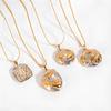 Luxury Heart Flower Stainless Steel Clavicle Necklace