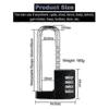 Combination Padlock Outdoor Waterproof Heavy Duty with Code Multifunctional Adjustable Long