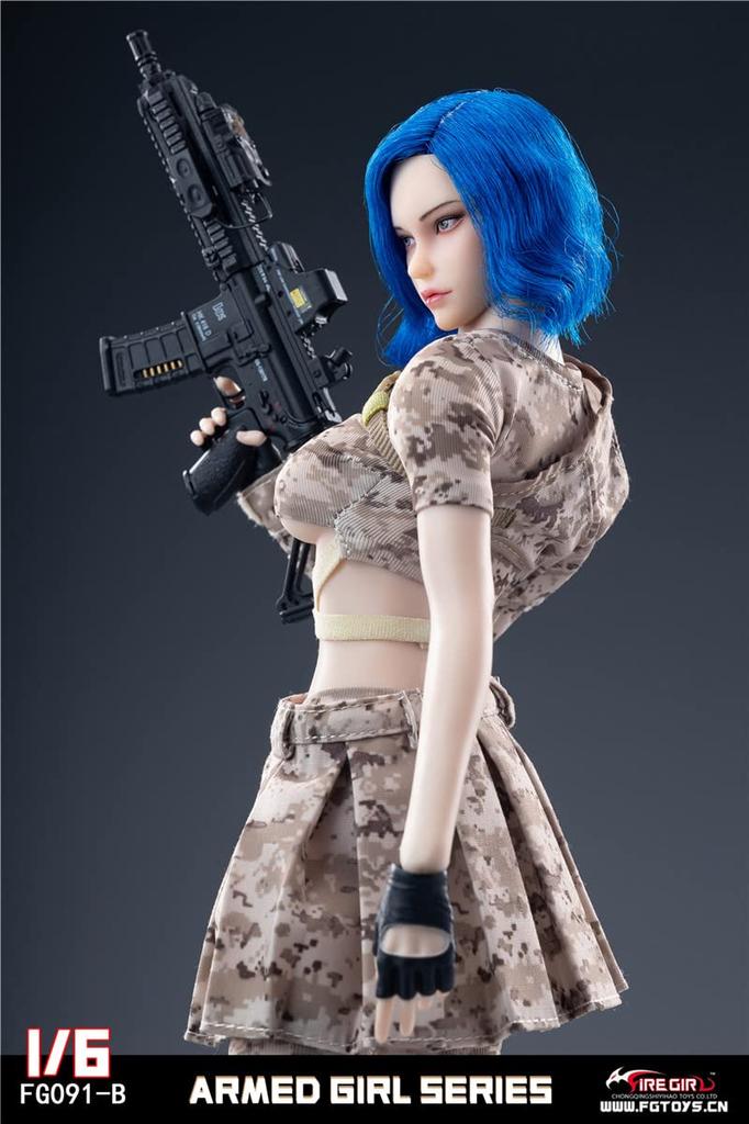Toys Hobbies Scale Figure with TBLeague Body Fire Girl Toys Armed Girl Series Camouflage Armed Girl Beautiful Clothing Set Weapons and Gloves Not &